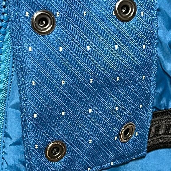 PowderRoom Micro-lite Polka Dot Blue Anorak Snowboarding Jacket Womens S - Picture 8 of 12